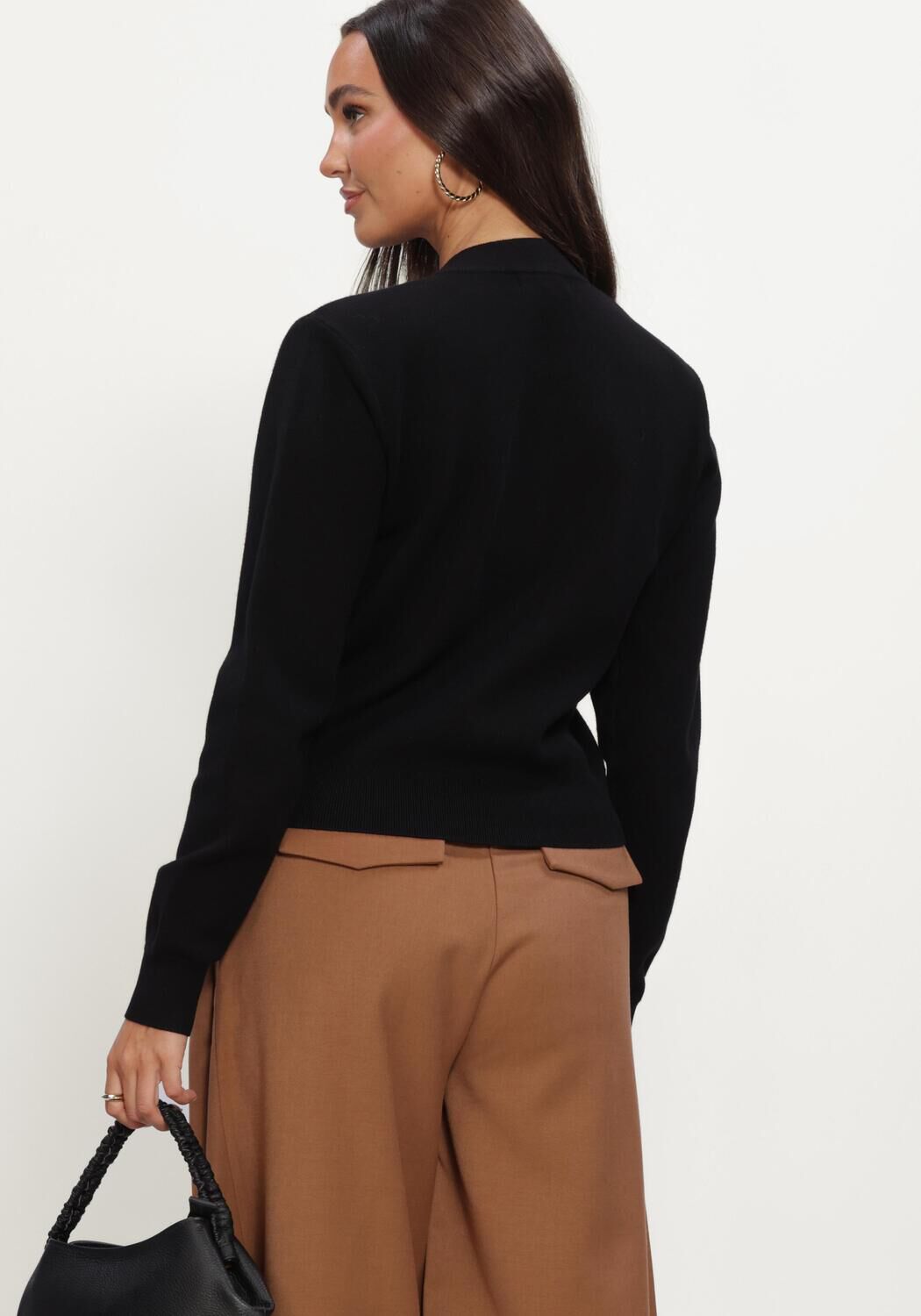 Schwarze JOSH V Strickjacke FLISS CARDIGAN - large