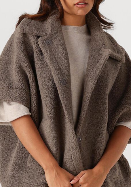Taupe KNIT-TED Strickjacke TAM - large