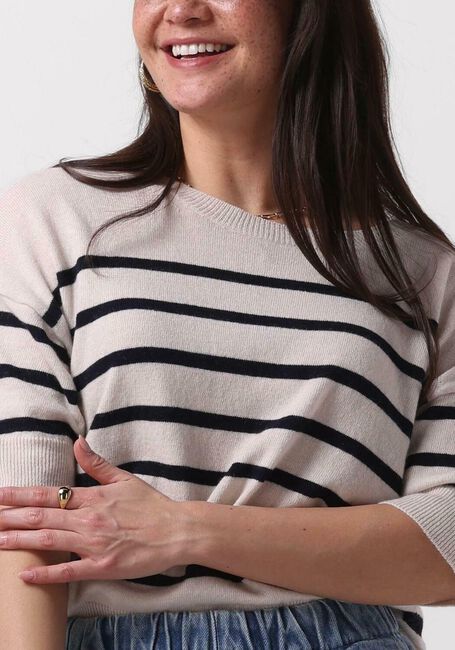 Sand BY-BAR Top HOLLY STRIPE PULLOVER - large