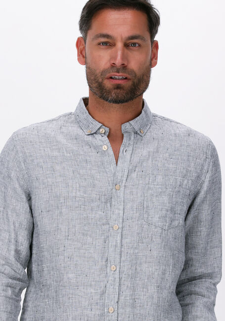 Hellgrau DSTREZZED Casual-Oberhemd SHIRT BUTTON DOWN LINEN MELANGE - large