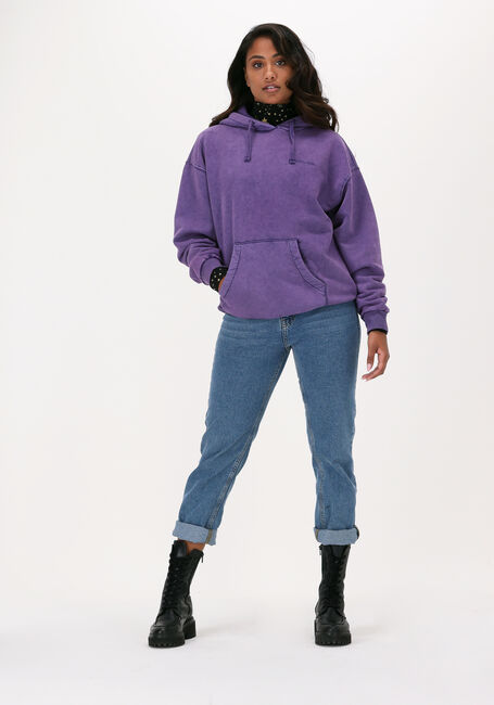 Lilane COLOURFUL REBEL Sweatshirt ROUGH ACID WASH OVERSIZED HOOD - large