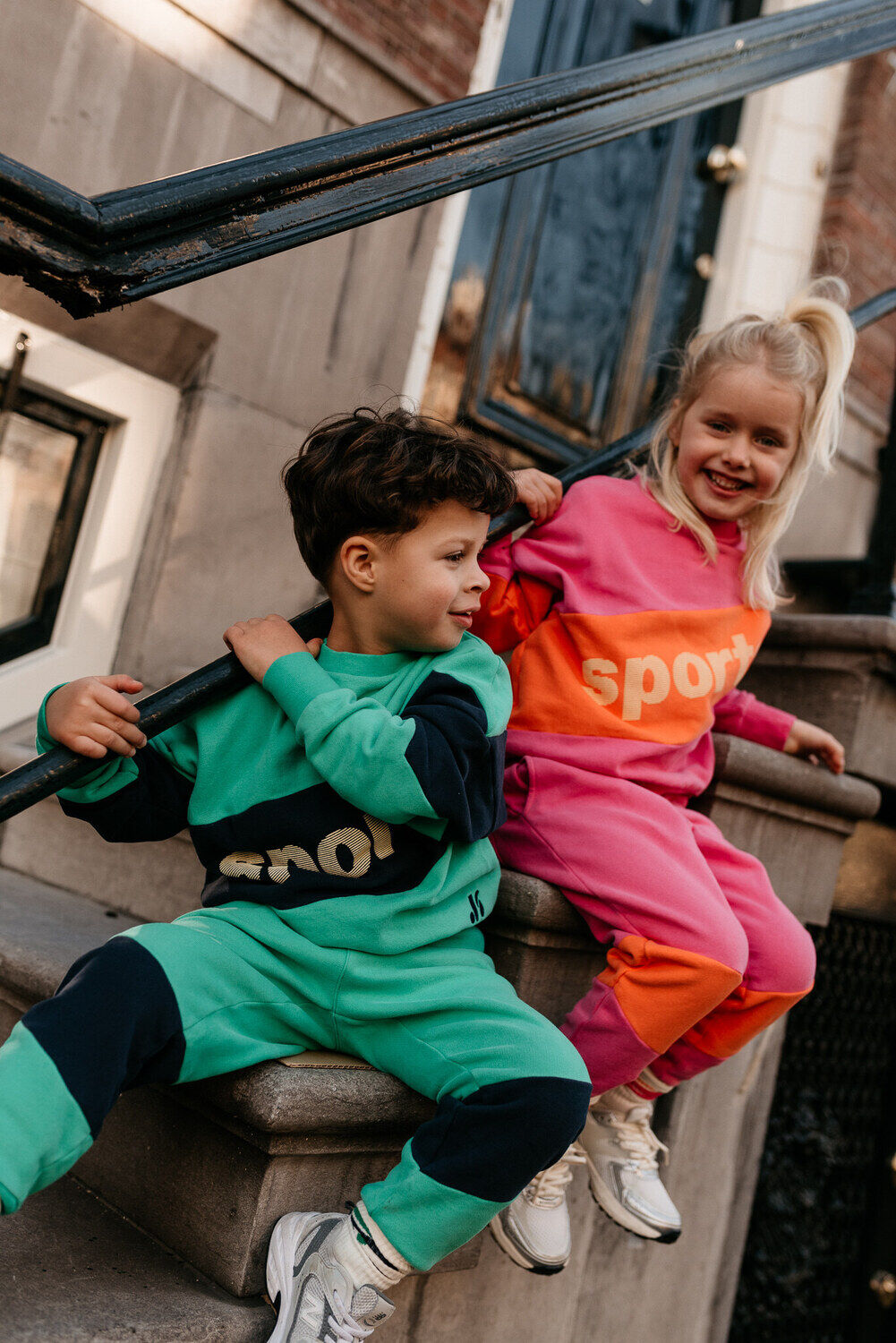 Mehrfarbige/Bunte JENEST Jogginghose SAMMY SPORTS JOGGER - large