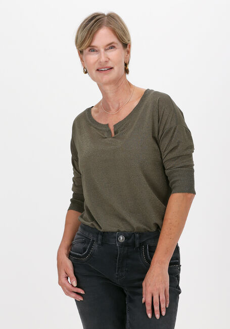 Grüne MOS MOSH Top KIARA 3/4 BLOUSE - large