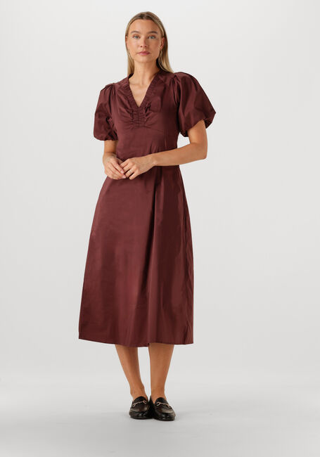 Bordeaux NEO NOIR Maxikleid ILLANA POPLIN DRESS - large