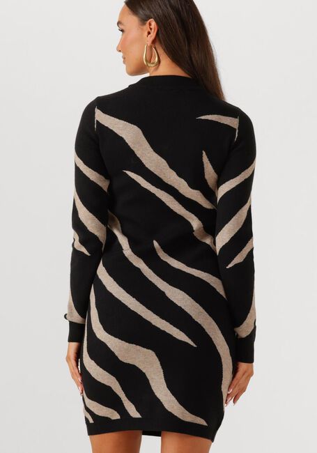 Mehrfarbige/Bunte OBJECT Minikleid OBJRAY L/S KNIT DRESS AOP - large