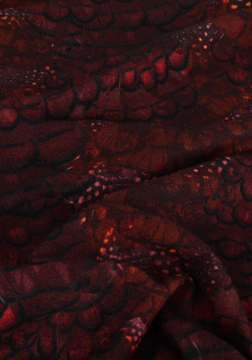 Bordeaux SCOTCH & SODA Rollkragenpullover ALL OVER PRINTED MOCKNECK LONGSLEEVE T-SHIRT - large