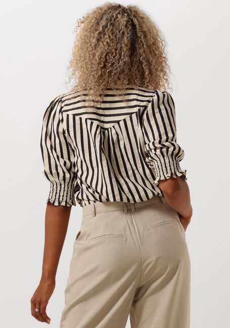 Creme NEO NOIR Blusen DIANA CONTRAST STRIPE BLOUSE - large