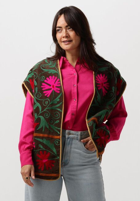 Braune SISSEL EDELBO Gilet PRESTON VELVET SUZANI VEST - large