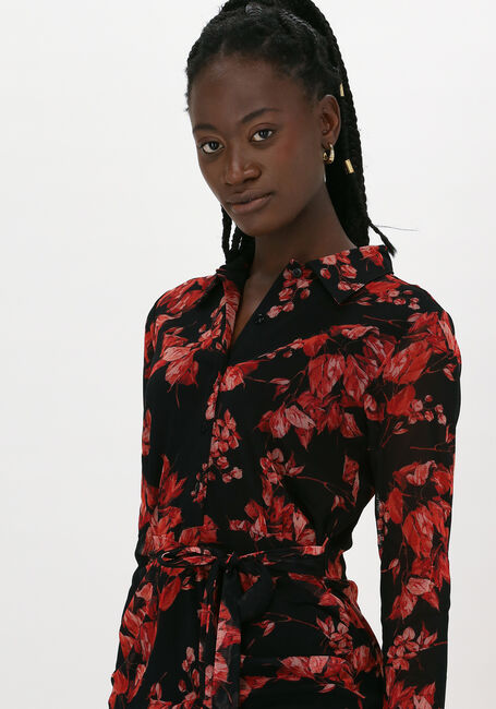 Schwarze JANSEN AMSTERDAM Midikleid DRESS BUTTON - large