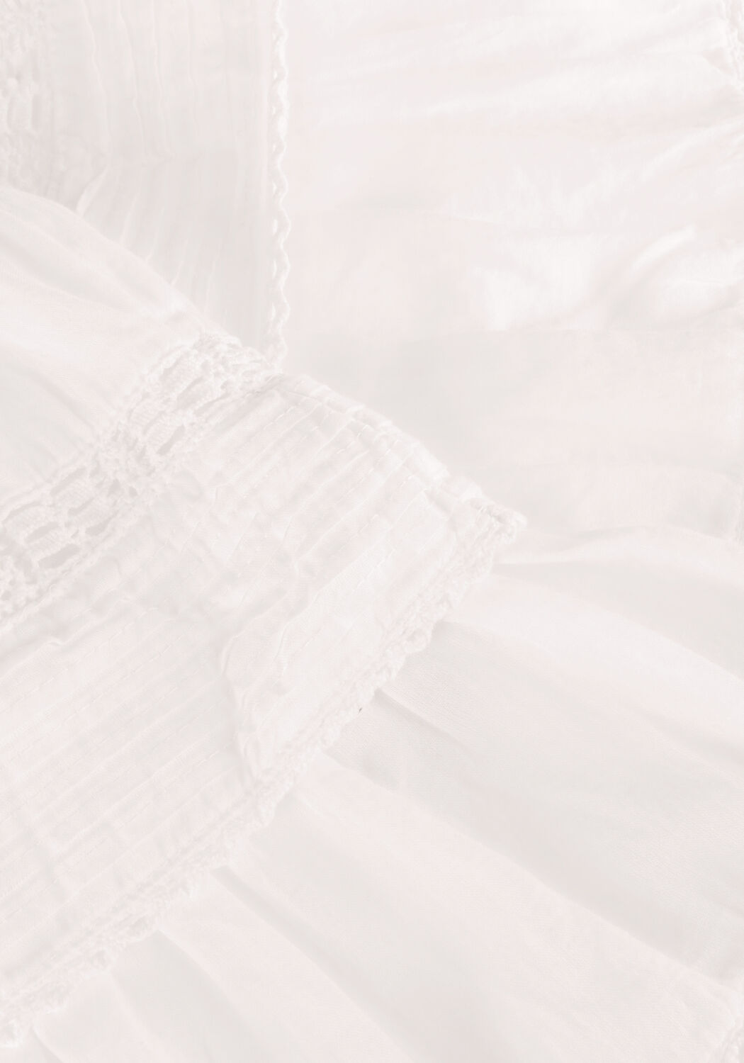 Wei&szlig;e NEO NOIR Minirock KENIA S VOILE SKIRT - large