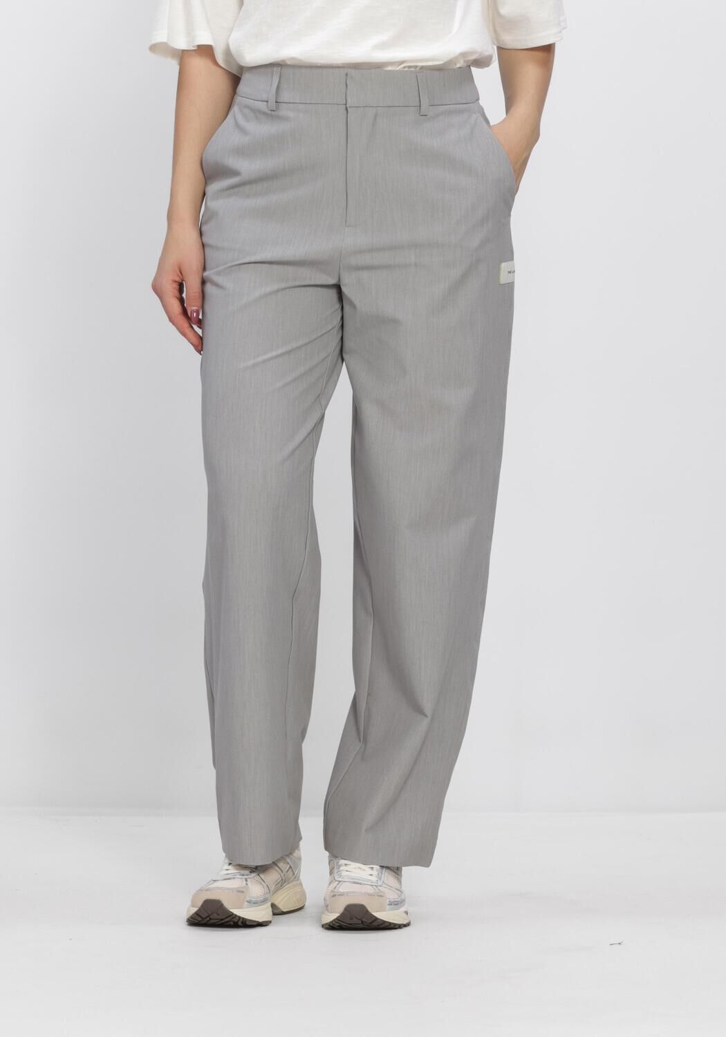 Hellgrau ALIX THE LABEL Hosen LADIES WOVEN CLEAN MIX - large