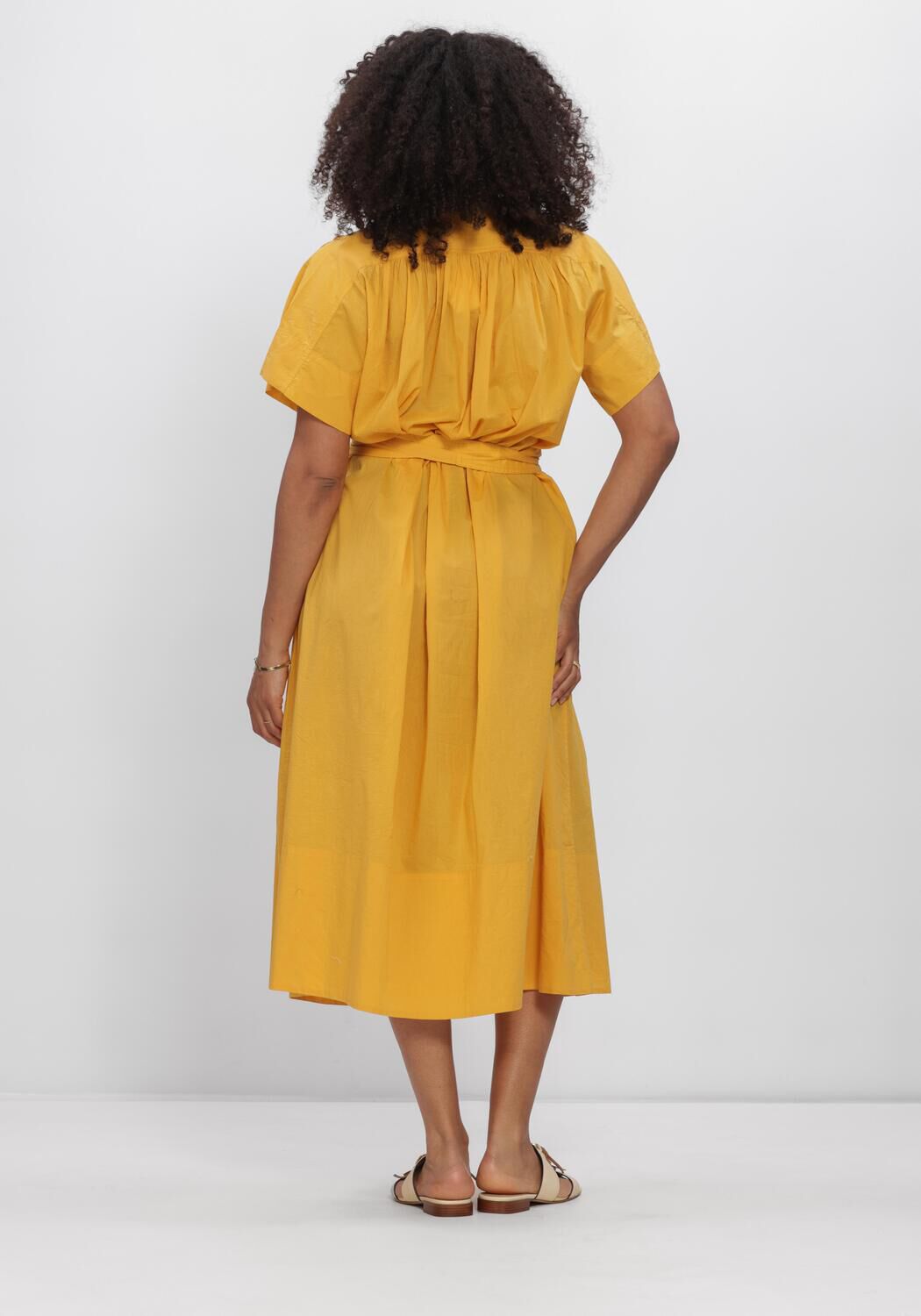 Gelbe VANESSA BRUNO Midikleid CIAO - large