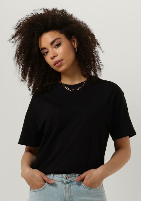 Schwarze ENVII T-shirt ENKULLA SS TEE SOLID - large