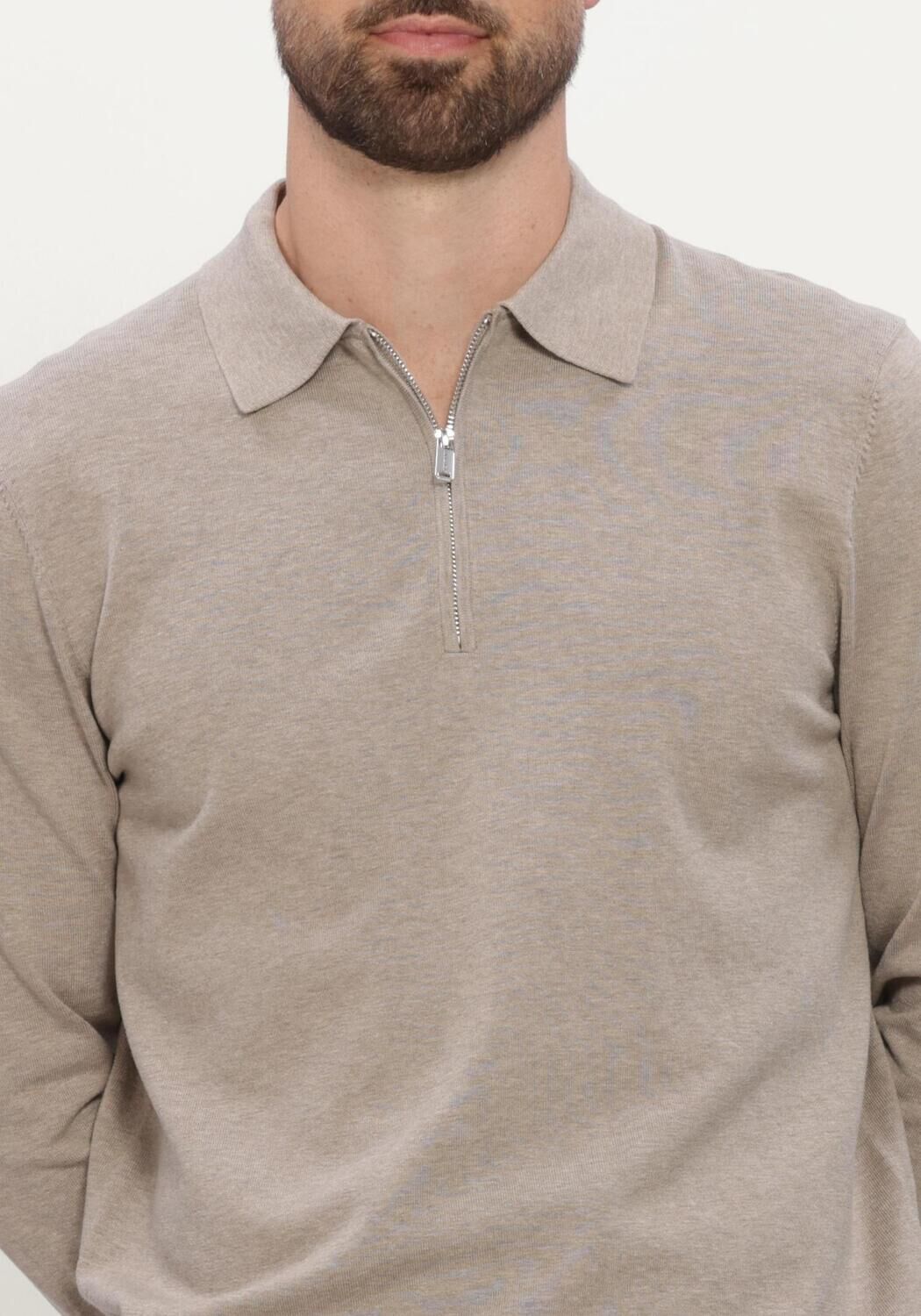 Beige PROFUOMO Pullover LUXURY BASIC - large