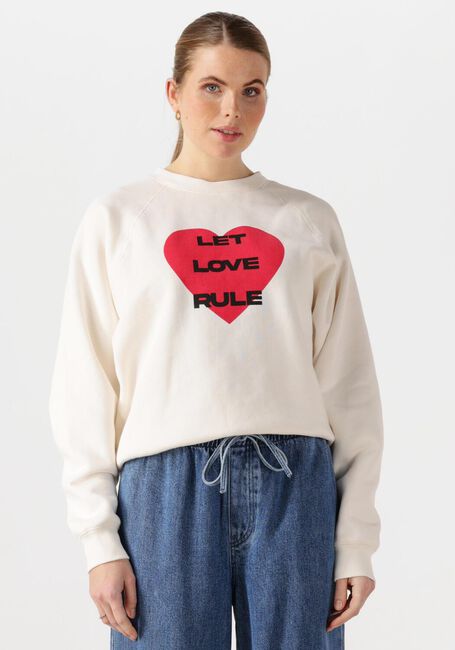 Ecru CATWALK JUNKIE Sweatshirt GRAPHIC SWEATER - large