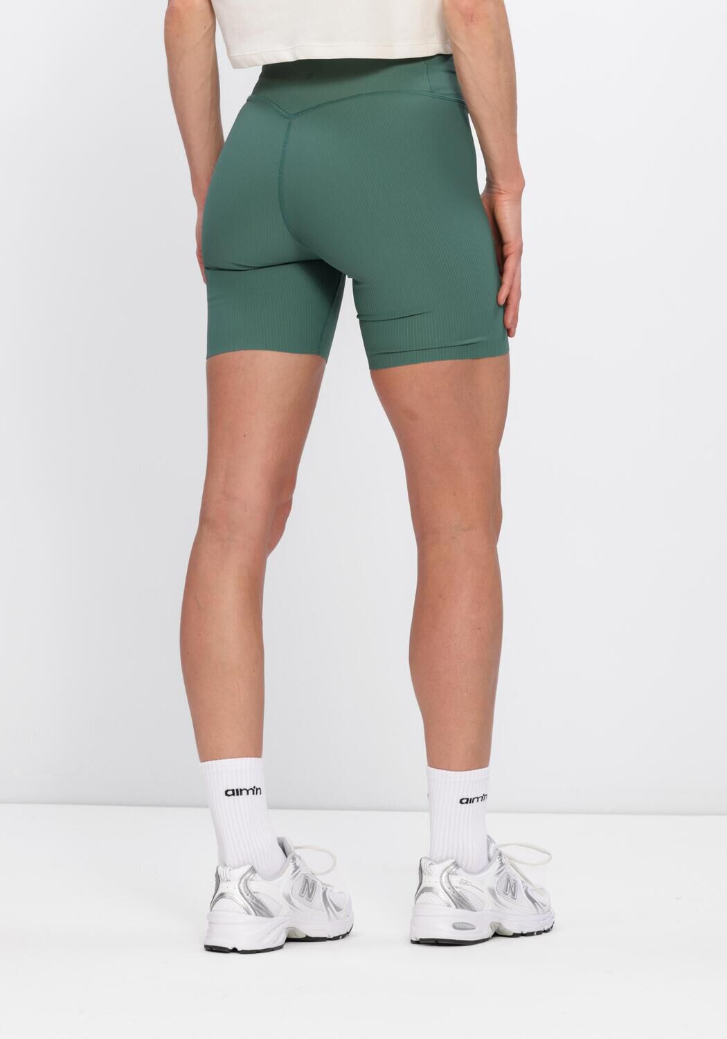 Gr&uuml;ne BJORN BORG Hosen STUDIO RIBBED SHORTS - large