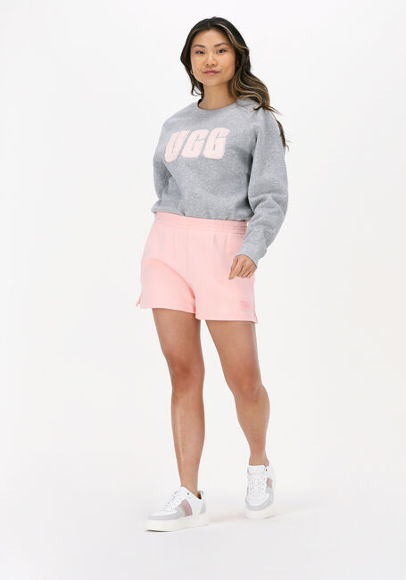 Graue UGG Sweatshirt W MADELINE FUZZY LOGO CREWNECK - large