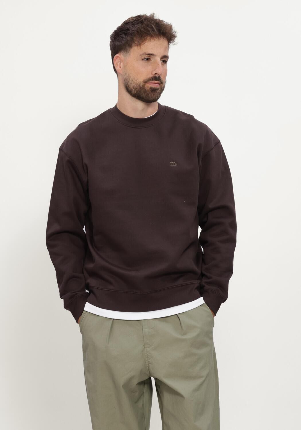 Braune MACED Sweatshirt M-AUSTIN