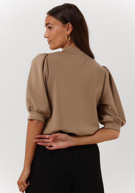 Braune MY ESSENTIAL WARDROBE Top THE PUFF BLOUSE - large