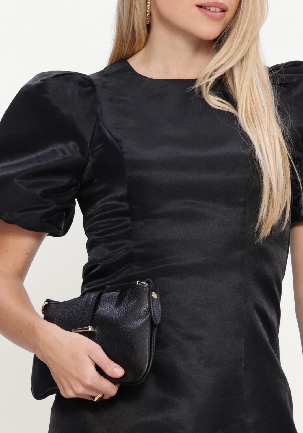 Schwarze Y.A.S. Minikleid YASELINA WAVE 2/4 DRESS - large