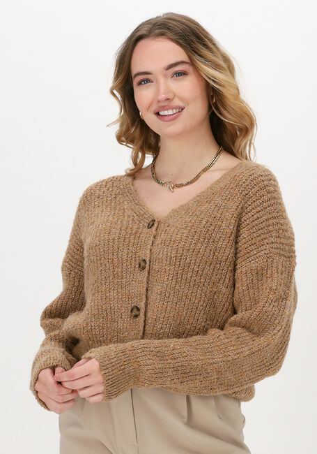 Beige ANOTHER LABEL Strickjacke ADA CARDIGAN L/S - large