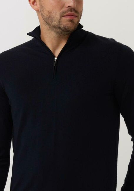 Dunkelblau PROFUOMO Rollkragenpullover PULLOVER HALFZIP - large