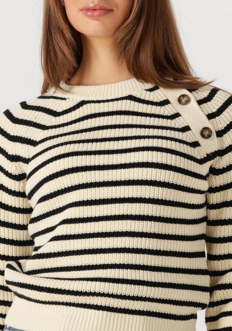 Schwarze ANOTHER LABEL Pullover ASTER KNITTED PULL L/S - large