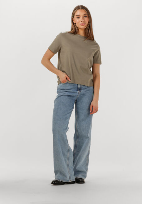 Khaki SELECTED FEMME T-shirt SLFESSENTIAL SS BOXY TEE - large