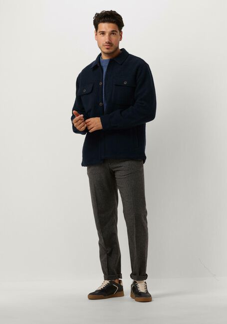 Dunkelblau ANERKJENDT Overshirt AKLION BOILED WOOL - large