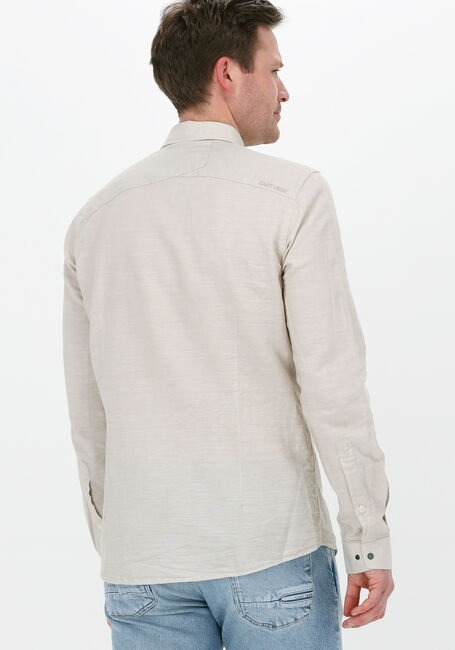 Beige CAST IRON Casual-Oberhemd LONG SLEEVE SHIRT COTTON LINEN DOBBY - large