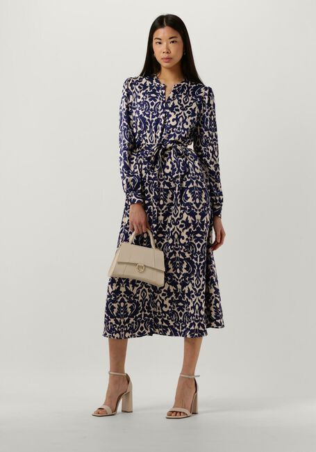 Blaue NEO NOIR Midikleid CILIAN FLOWER BLUR DRESS - large