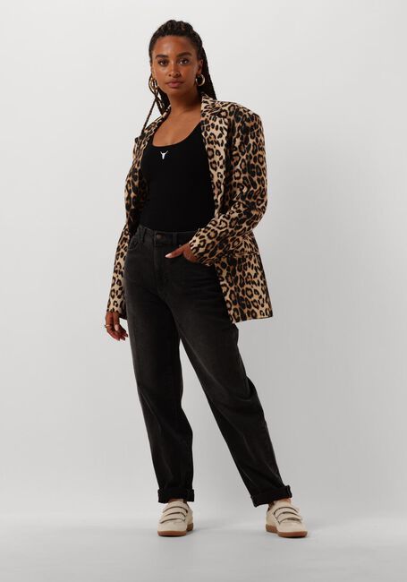 Schwarze ALIX THE LABEL Top LADIES KNITTED RIB TANKTOP - large