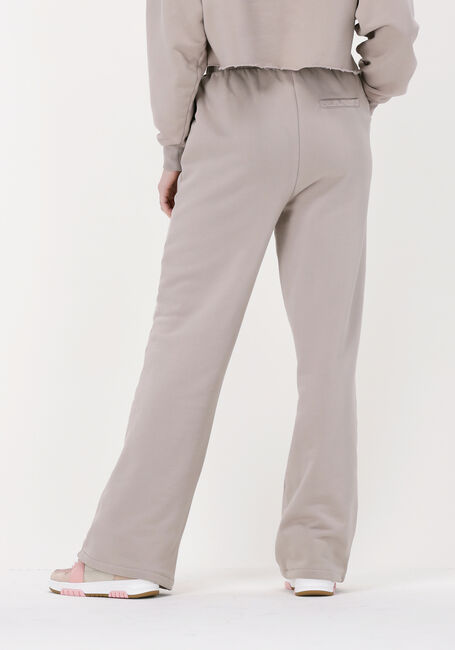 Beige COLOURFUL REBEL Jogginghose UNI LOGO BADGE PINTUCK PIGMENT DYE STRAIGHT SWEAT PANTS - large