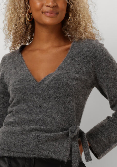 Graue ENVII Strickjacke ENADA LS V-KNIT 7216 - large