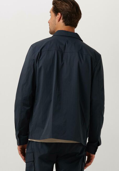 Dunkelblau PURE PATH Overshirt SHIRT WITH FRONT ZIPPER AND CHEST POCKETS - large