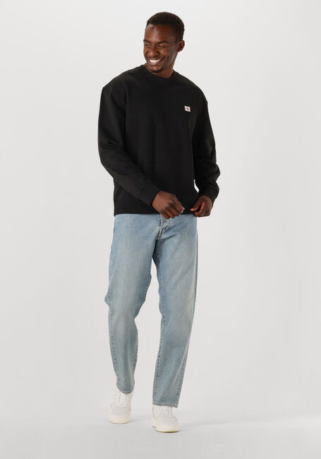 Schwarze CALVIN KLEIN Sweatshirt LS EU BADGE 350TERRY CN SWTSHRT - large