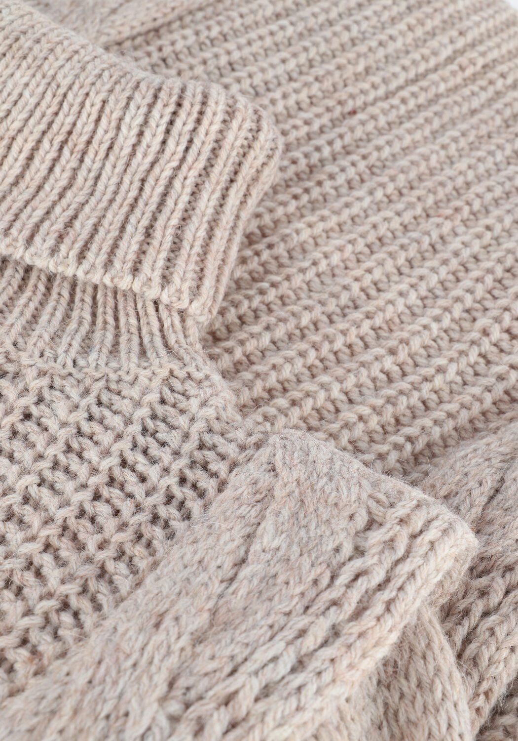 Beige OBJECT Pullover EVERLY L/S KNIT PULLOVER - large