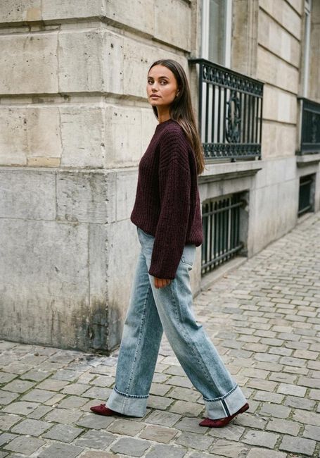 Bordeaux WITHBLACK Pullover WBLOPHELIA LS PULLOVER - large
