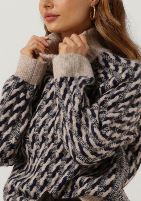 Sand OBJECT Pullover LIDA L/S KNIT PULLOVER 123 - large