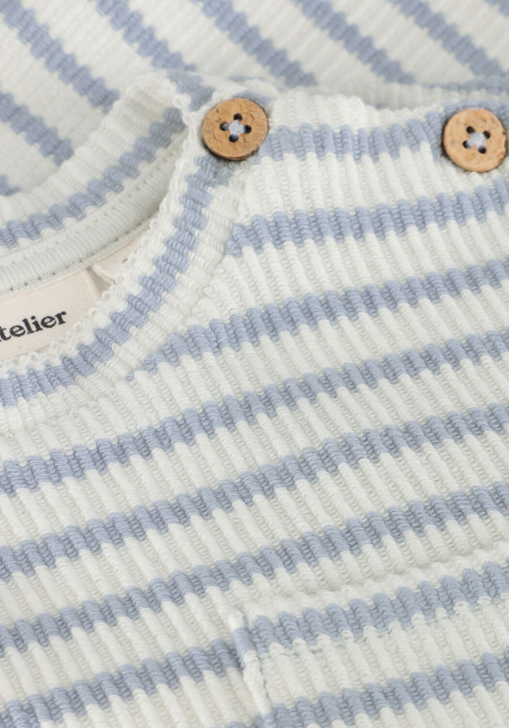 Ecru LIL' ATELIER T-shirt NBMTADEO SS LOOSE TOP LIL - large