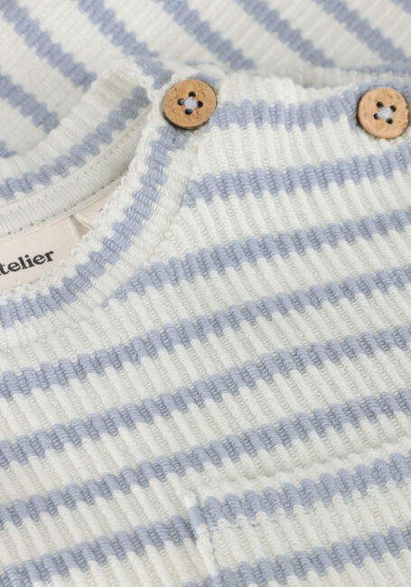 Ecru LIL' ATELIER T-shirt NBMTADEO SS LOOSE TOP LIL - large