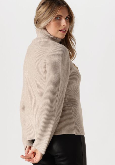 Ecru CO'COUTURE Rollkragenpullover ROW RIB ROLLNECK - large
