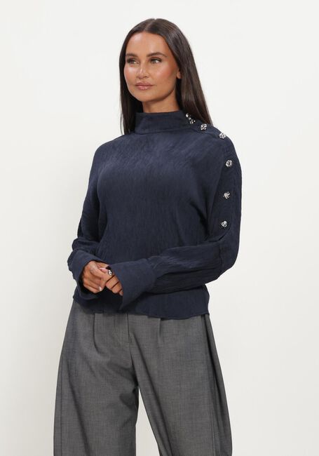 Dunkelblau CO'COUTURE Blusen CAMELLOCC ASYM BUTTON BLOUSE - large