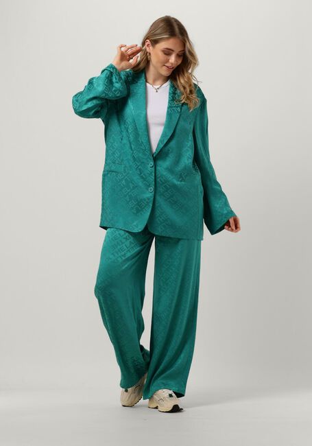 Gr&uuml;ne ALIX THE LABEL Blazer LADIES WOVEN OVERSIZED BLAZER TEXT - large