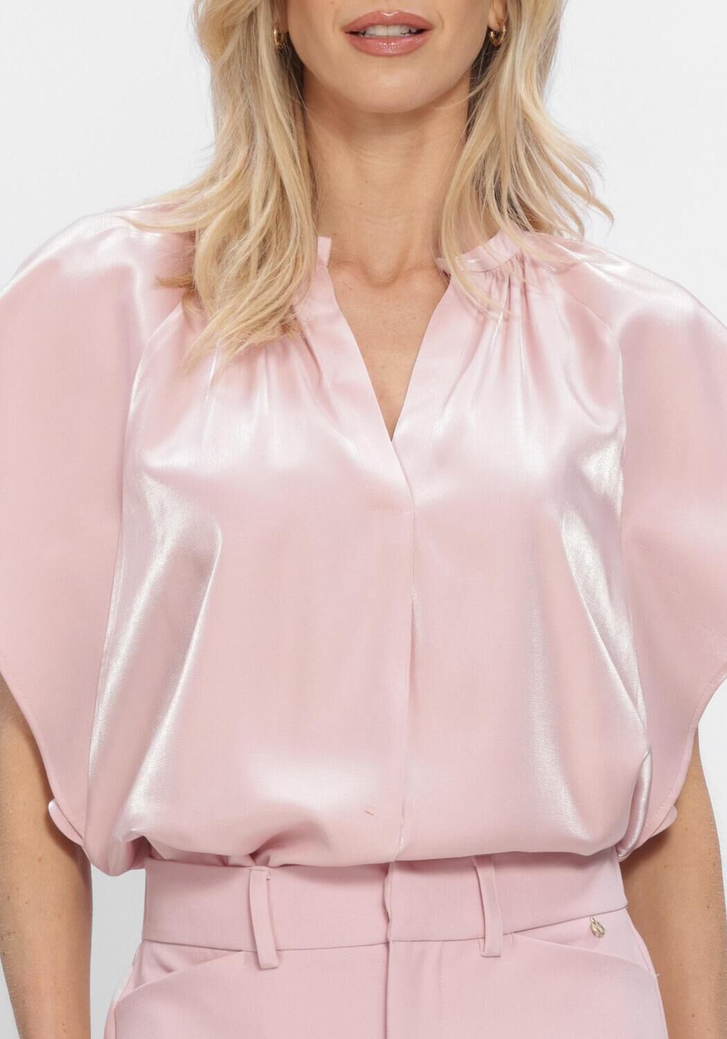 Hell-Pink NUKUS Top TAYLOR TOP SHINY - large
