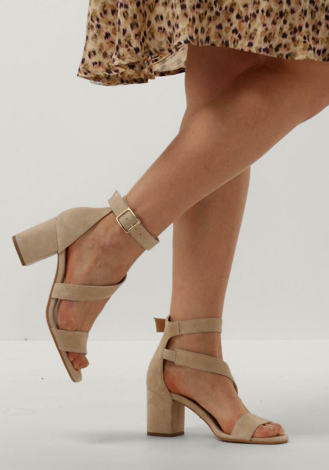 Beige NOTRE-V Sandaletten mit Absatz 16036 - large