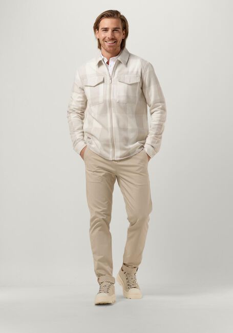 Sand PUREWHITE Overshirt CHECK SHIRT WITH ZIPPER AT FRONT AND POCKETS AT CHEST - large