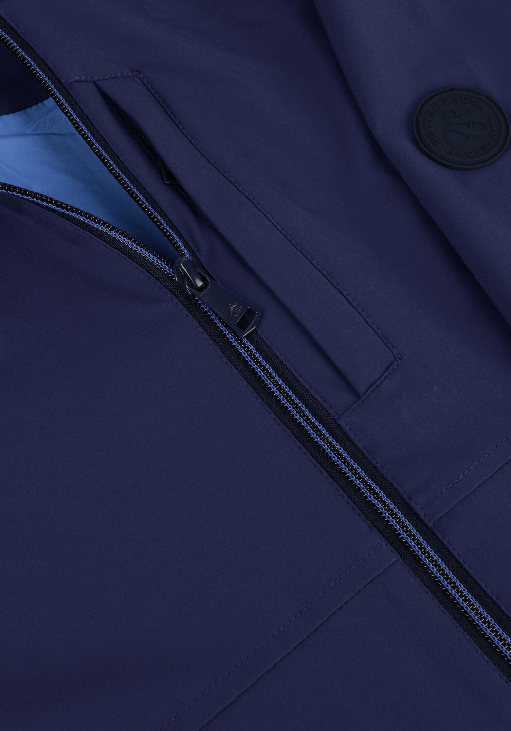 Dunkelblau SCOTCH & SODA Jack HOODED COLOURBLOCK JACKET - large