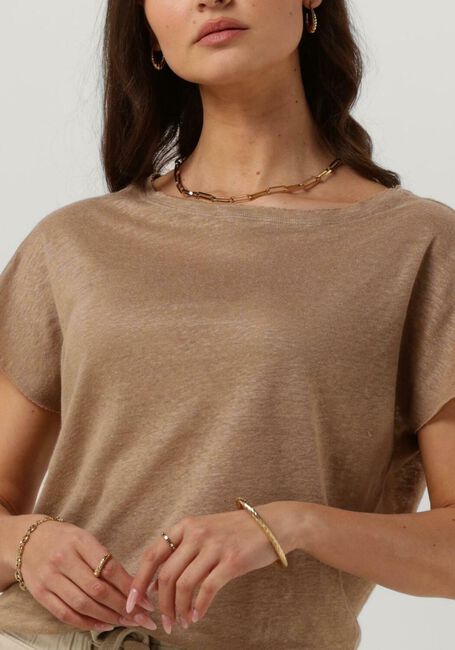 Camelfarbene MOSCOW T-shirt 48-04-ISABEL - large