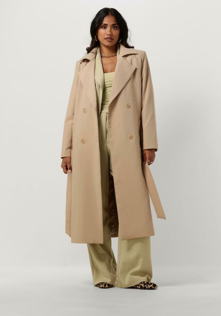 Camelfarbene NOTRE-V  NV-DARON BELTED COAT - large